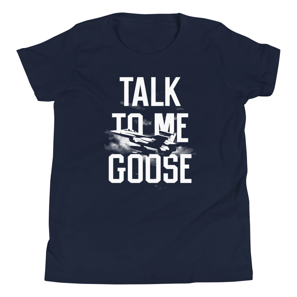 Talk To Me Goose Kid's Youth Tee Hoodie, Sweatshirt | PureTeeCo.com (Image 1)