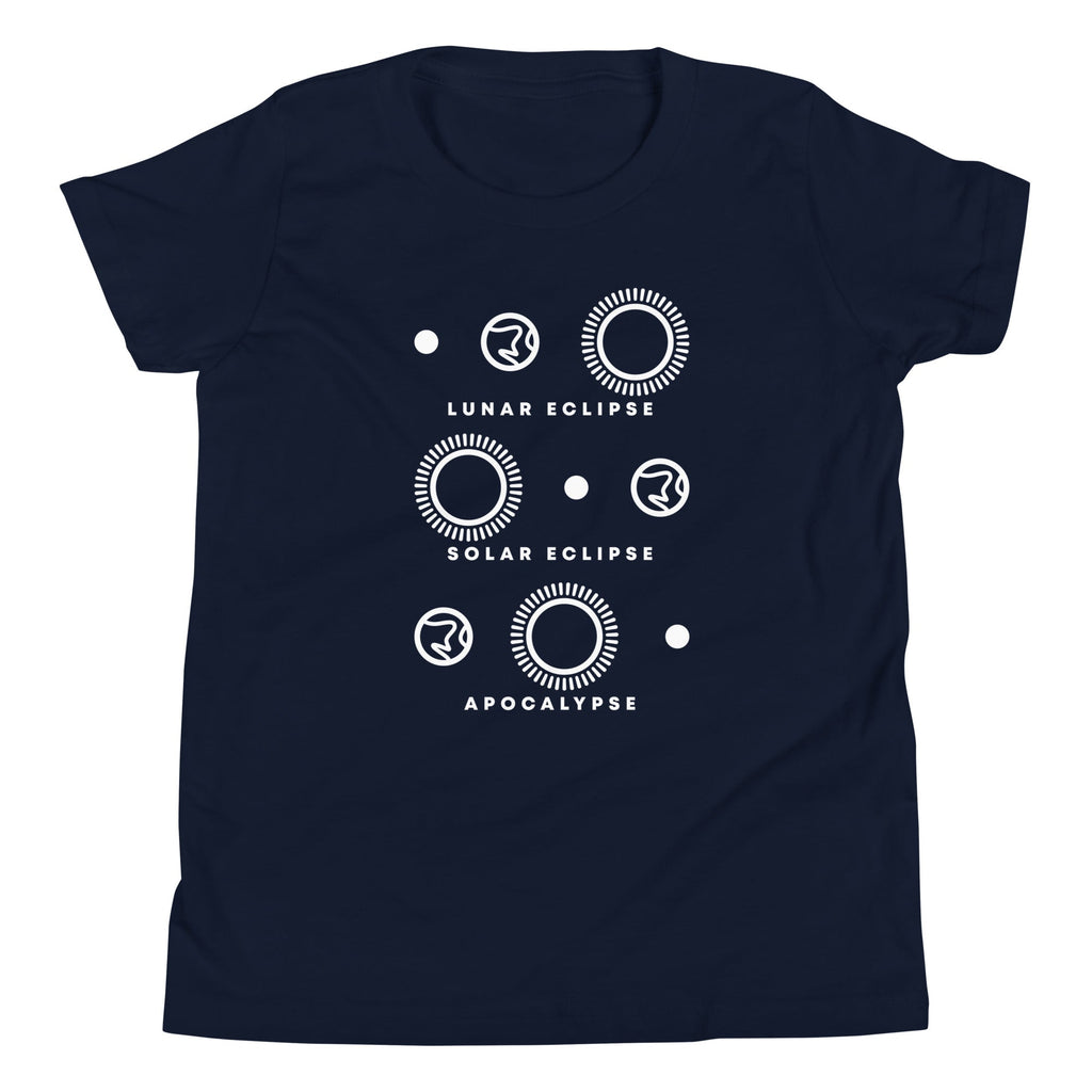 Lunar Eclipse Solar Eclipse Apocalypse Kid's Youth Tee Hoodie, Sweatshirt | PureTeeCo.com (Image 3)