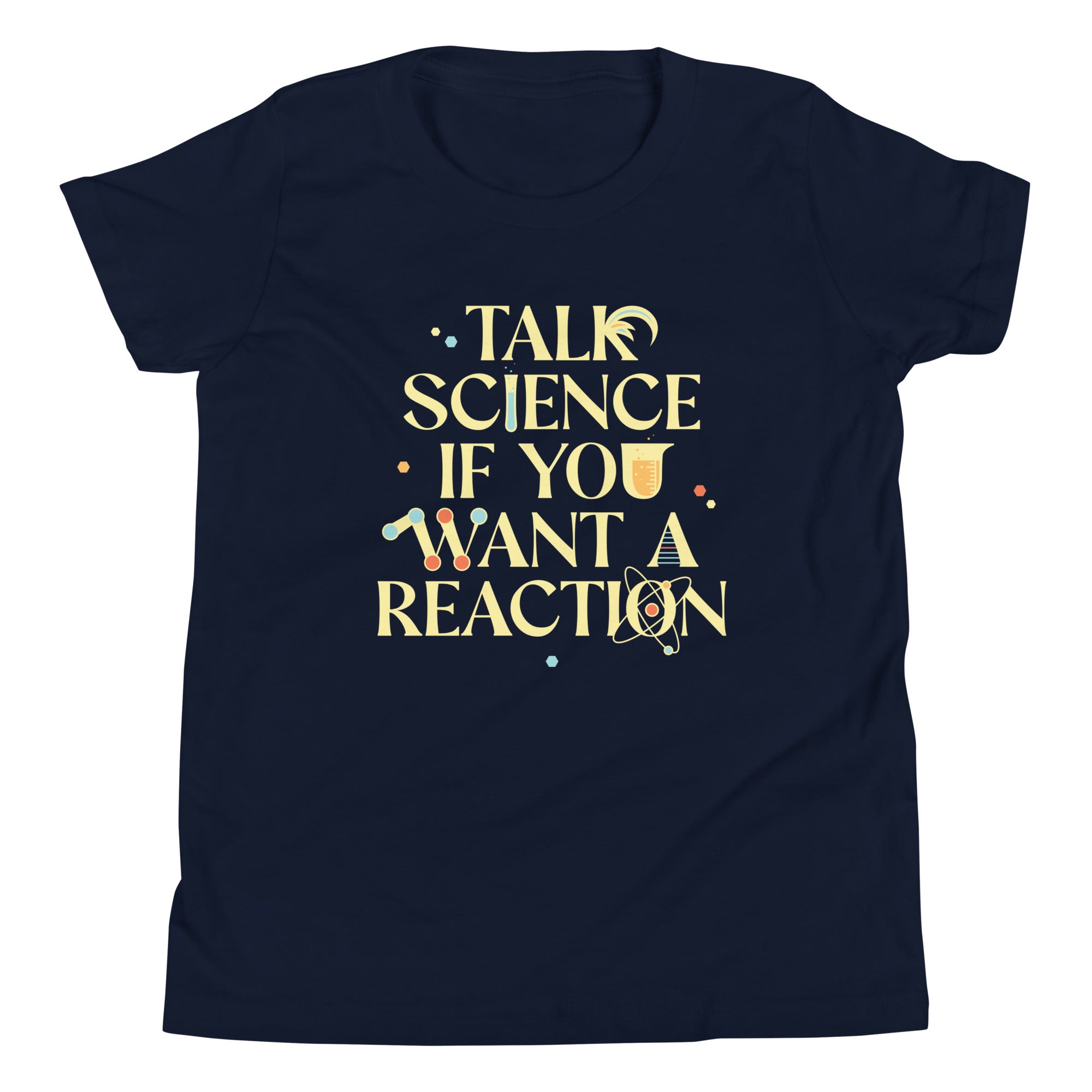 Talk Science If You Want A Reaction Kid's Youth Tee Hoodie, Sweatshirt | PureTeeCo.com (Image 3)