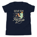 Give'em The Ol' Razzle Dazzle Kid's Youth Tee Hoodie, Sweatshirt | PureTeeCo.com (Image 1)