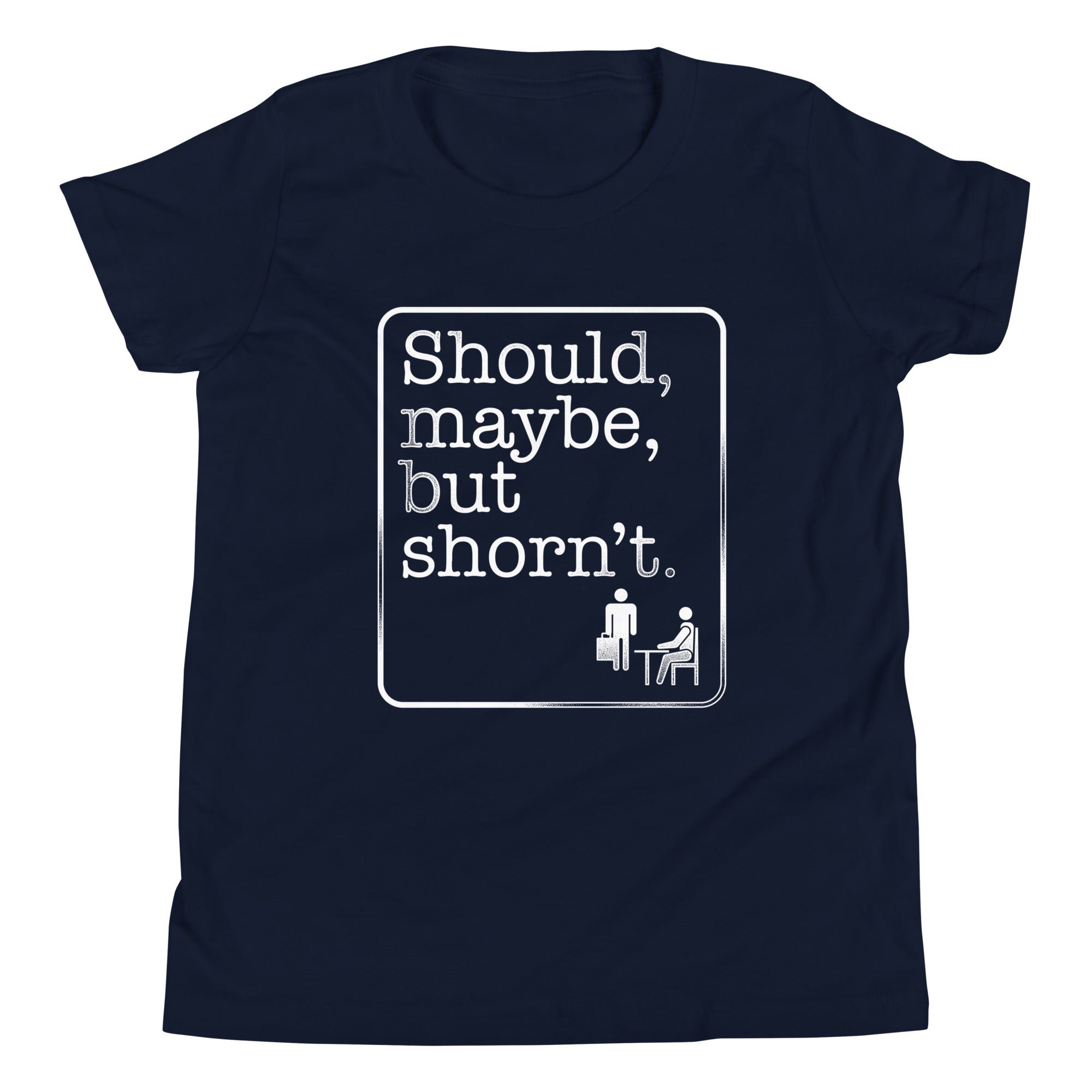 Should, Maybe, But Shorn't Kid's Youth Tee Hoodie, Sweatshirt | PureTeeCo.com (Image 2)