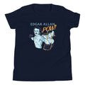 Edgar Allan Pow! Kid's Youth Tee Hoodie, Sweatshirt | PureTeeCo.com (Image 1)