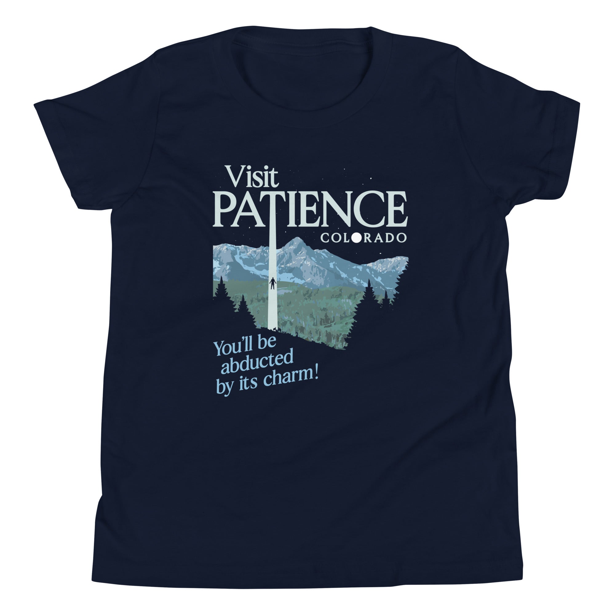 Visit Patience Colorado Kid's Youth Tee Hoodie, Sweatshirt | PureTeeCo.com (Image 1)