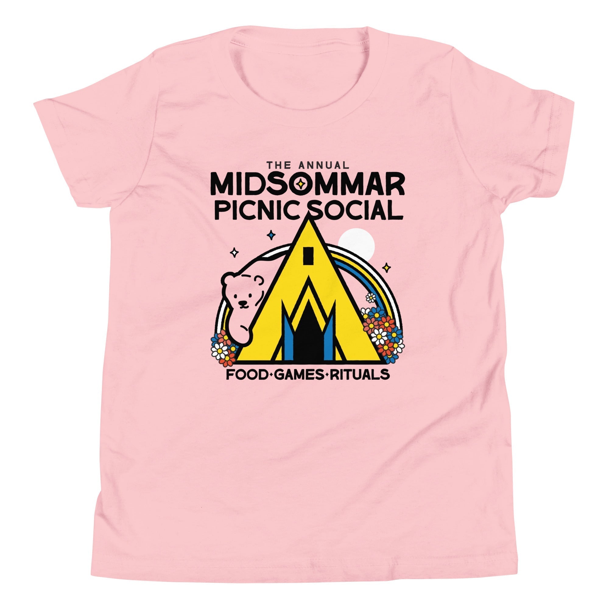 The Annual Midsommar Picnic Social Kid's Youth Tee Hoodie, Sweatshirt | PureTeeCo.com (Image 4)