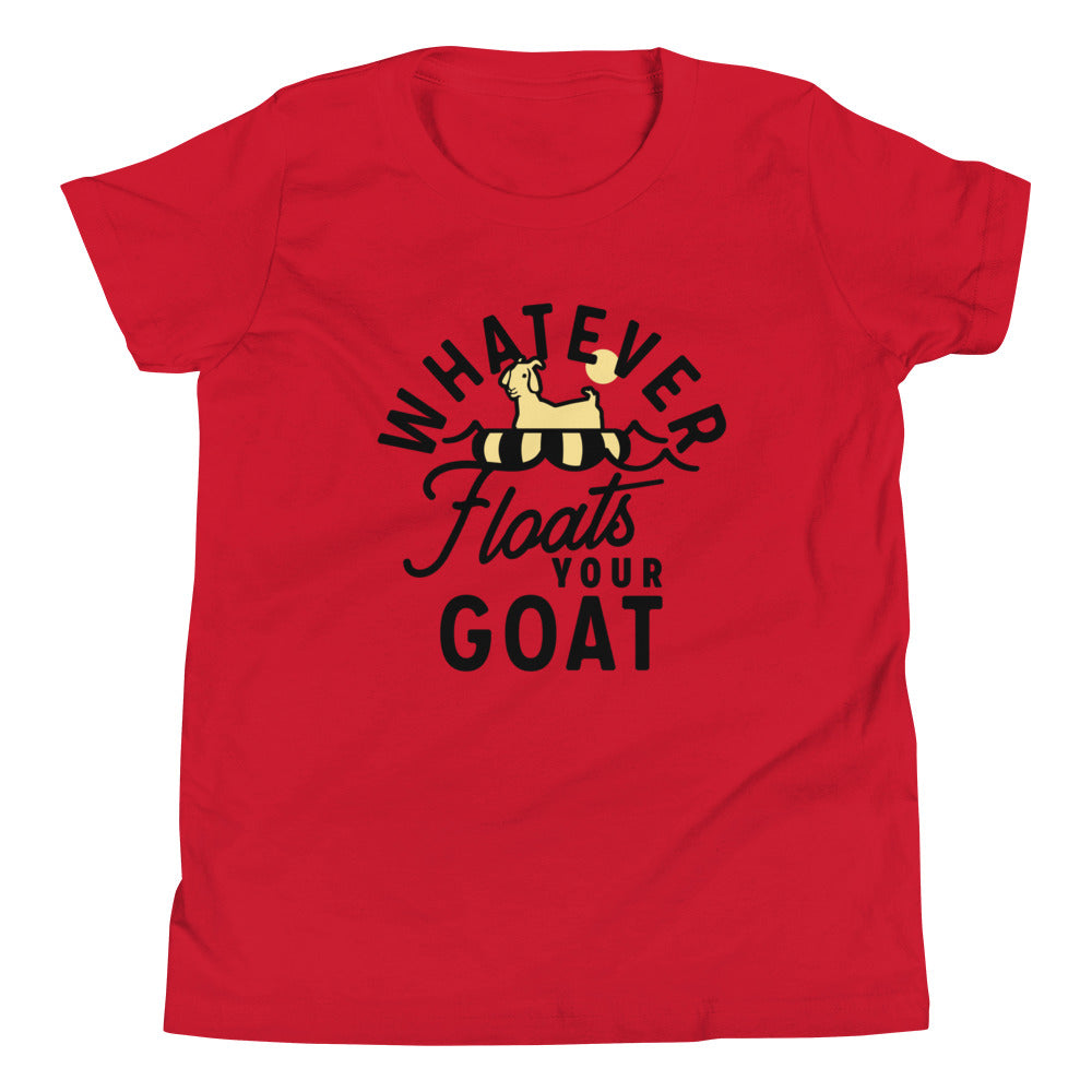 Whatever Floats Your Goat Kid's Youth Tee Hoodie, Sweatshirt | PureTeeCo.com (Image 2)