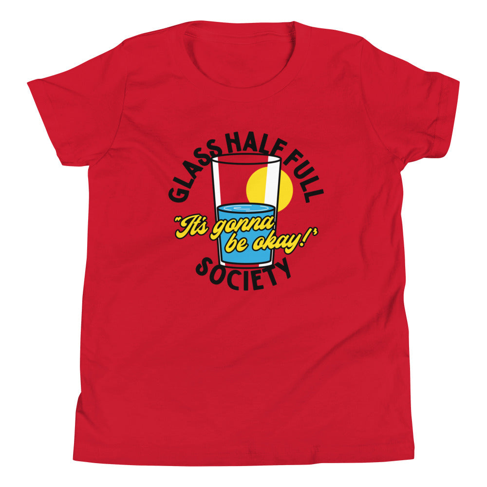 Glass Half Full Society Kid's Youth Tee Hoodie, Sweatshirt | PureTeeCo.com (Image 2)