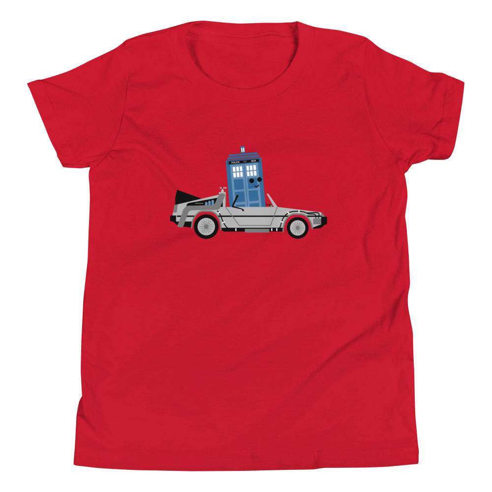 Time Machine x Two Kid's Youth Tee Hoodie, Sweatshirt | PureTeeCo.com (Image 2)