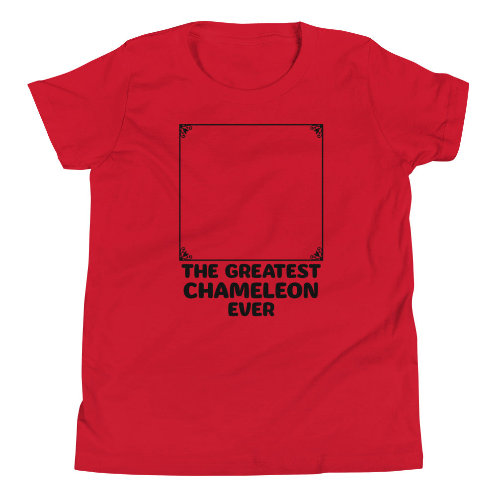 The Greatest Chameleon Ever Kid's Youth Tee Hoodie, Sweatshirt | PureTeeCo.com (Image 2)