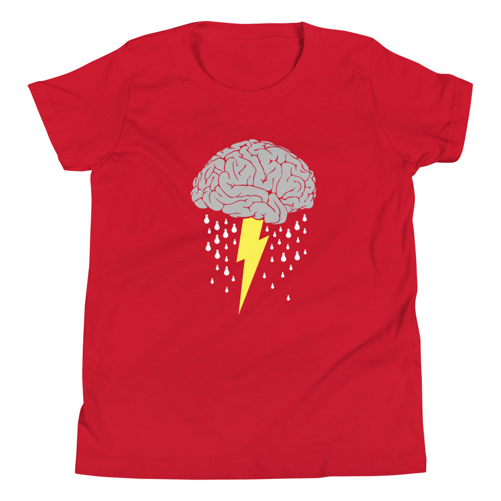Brainstorm Kid's Youth Tee Hoodie, Sweatshirt | PureTeeCo.com (Image 4)