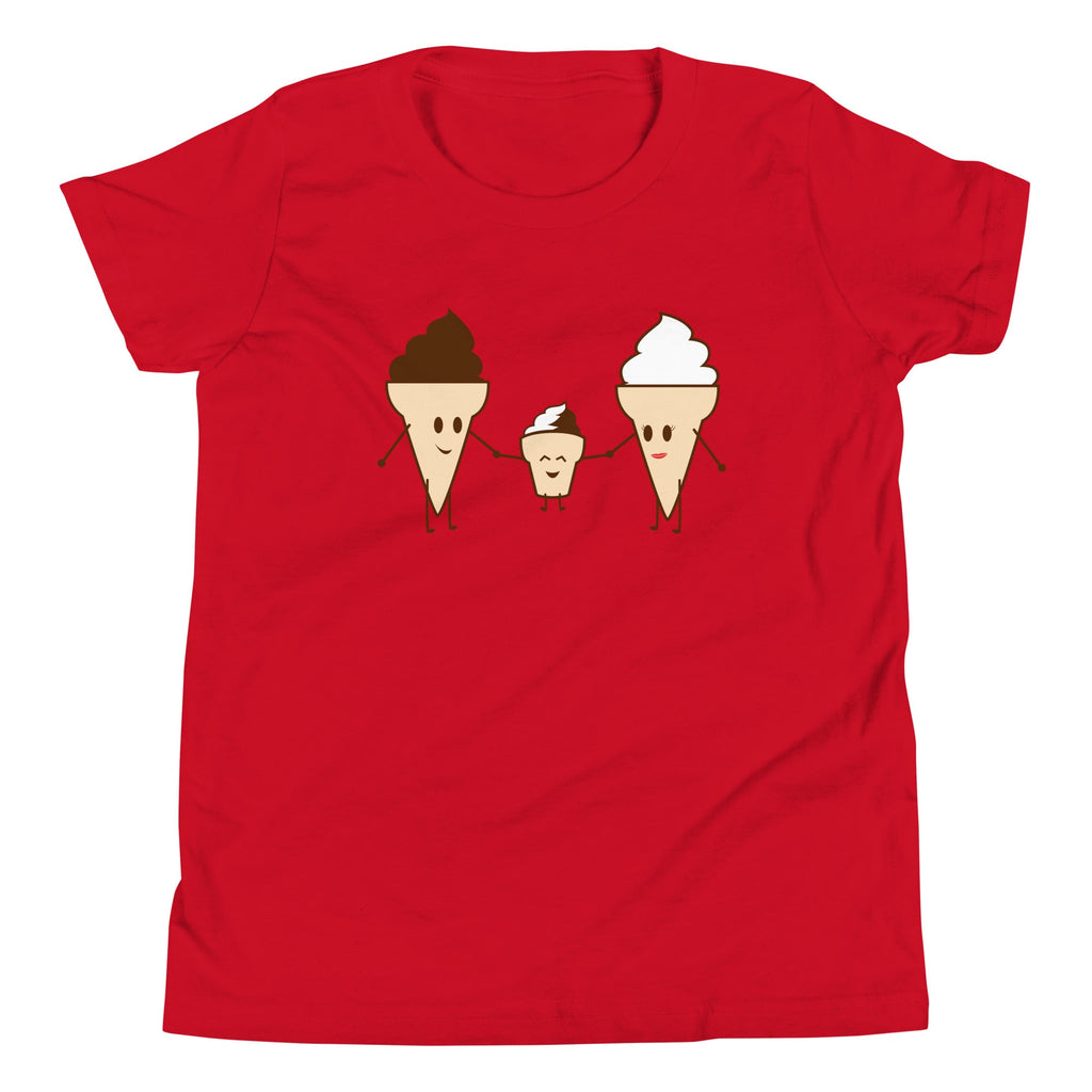 Ice Cream Family Kid's Youth Tee Hoodie, Sweatshirt | PureTeeCo.com (Image 2)
