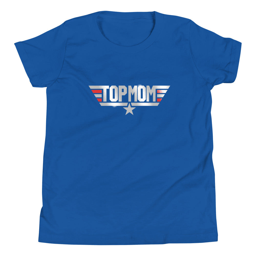 Top Mom Kid's Youth Tee Hoodie, Sweatshirt | PureTeeCo.com (Image 4)