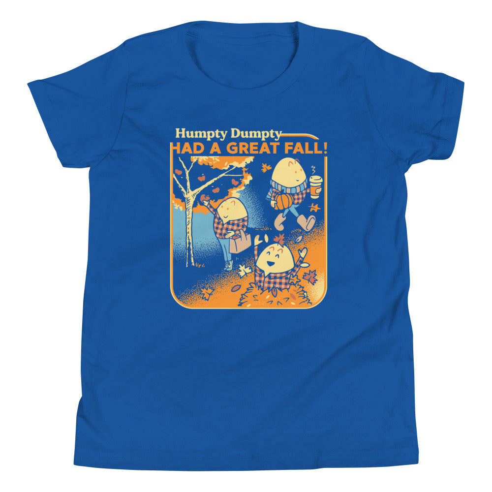 Humpty Dumpty Had A Great Fall Kid's Youth Tee Hoodie, Sweatshirt | PureTeeCo.com (Image 4)