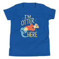 I'm Otter Here Kid's Youth Tee Hoodie, Sweatshirt | PureTeeCo.com (Image 1)