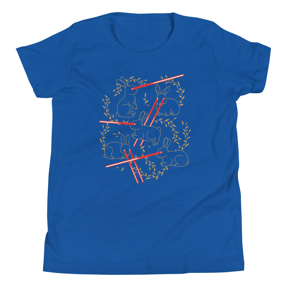 Laser Buns Kid's Youth Tee Hoodie, Sweatshirt | PureTeeCo.com (Image 4)