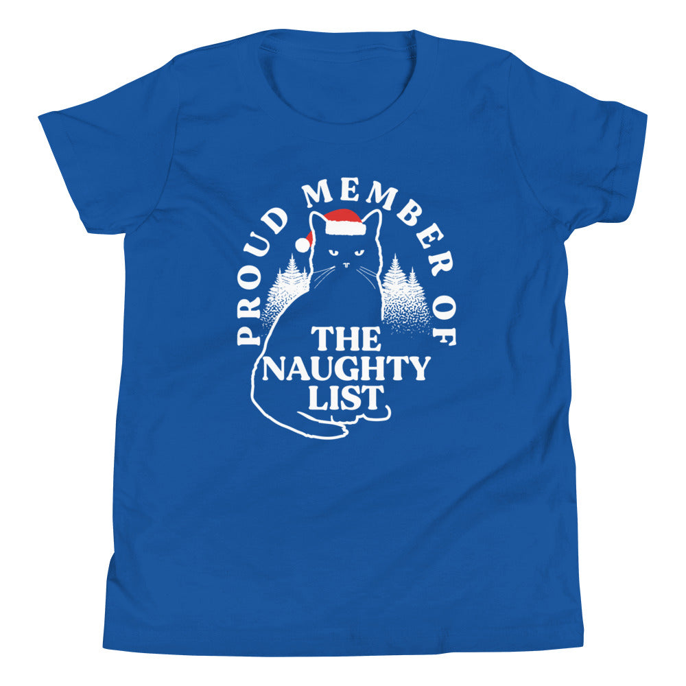 The Naughty List Kid's Youth Tee Hoodie, Sweatshirt | PureTeeCo.com (Image 5)
