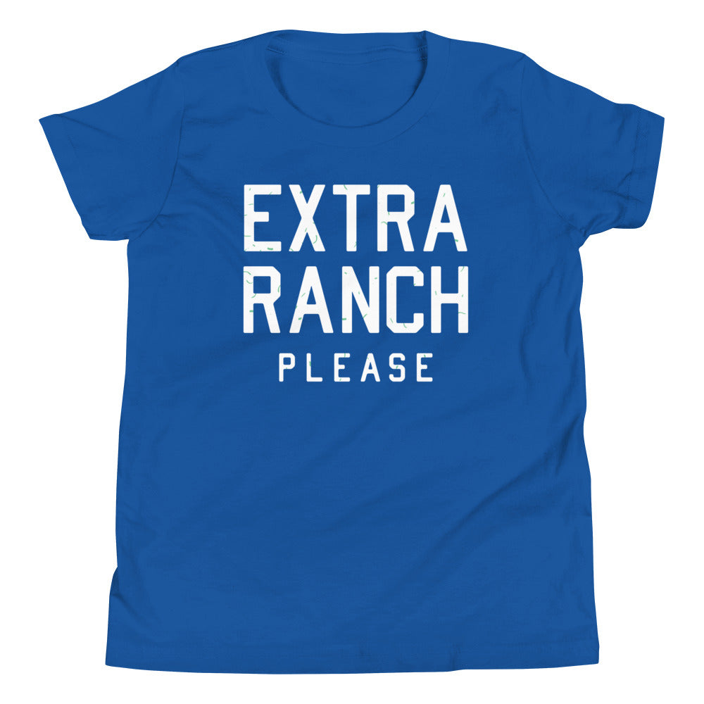 Extra Ranch Please Kid's Youth Tee Hoodie, Sweatshirt | PureTeeCo.com (Image 4)