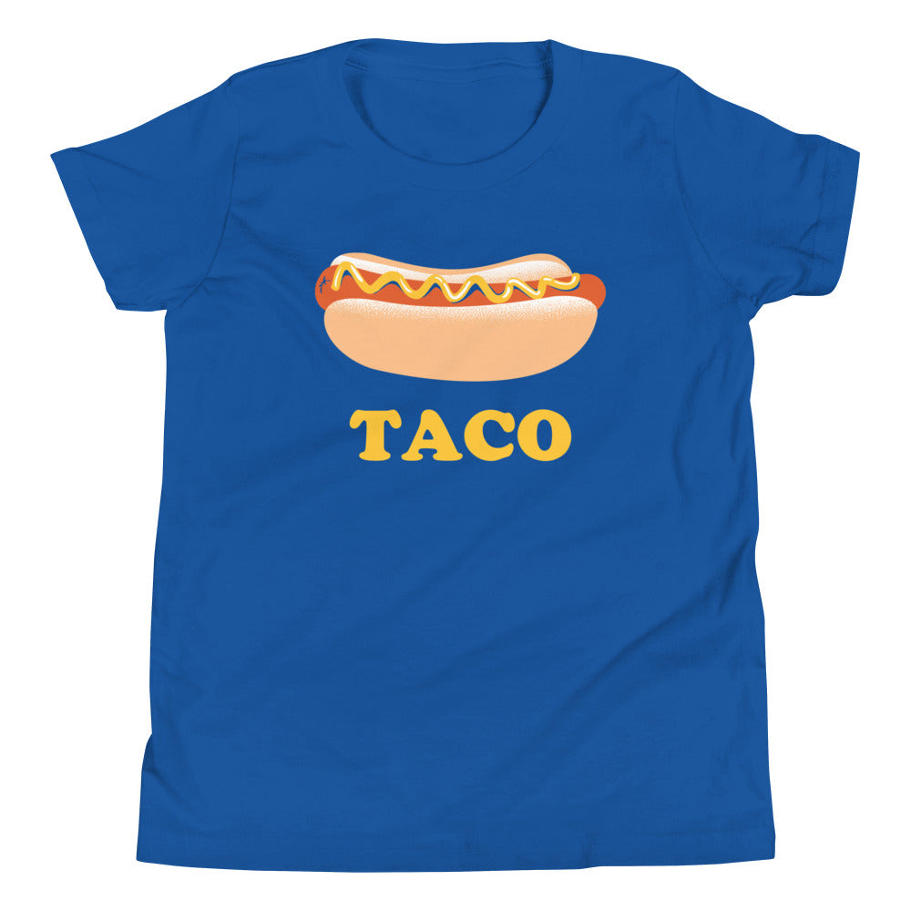 Hotdog Taco Kid's Youth Tee Hoodie, Sweatshirt | PureTeeCo.com (Image 4)