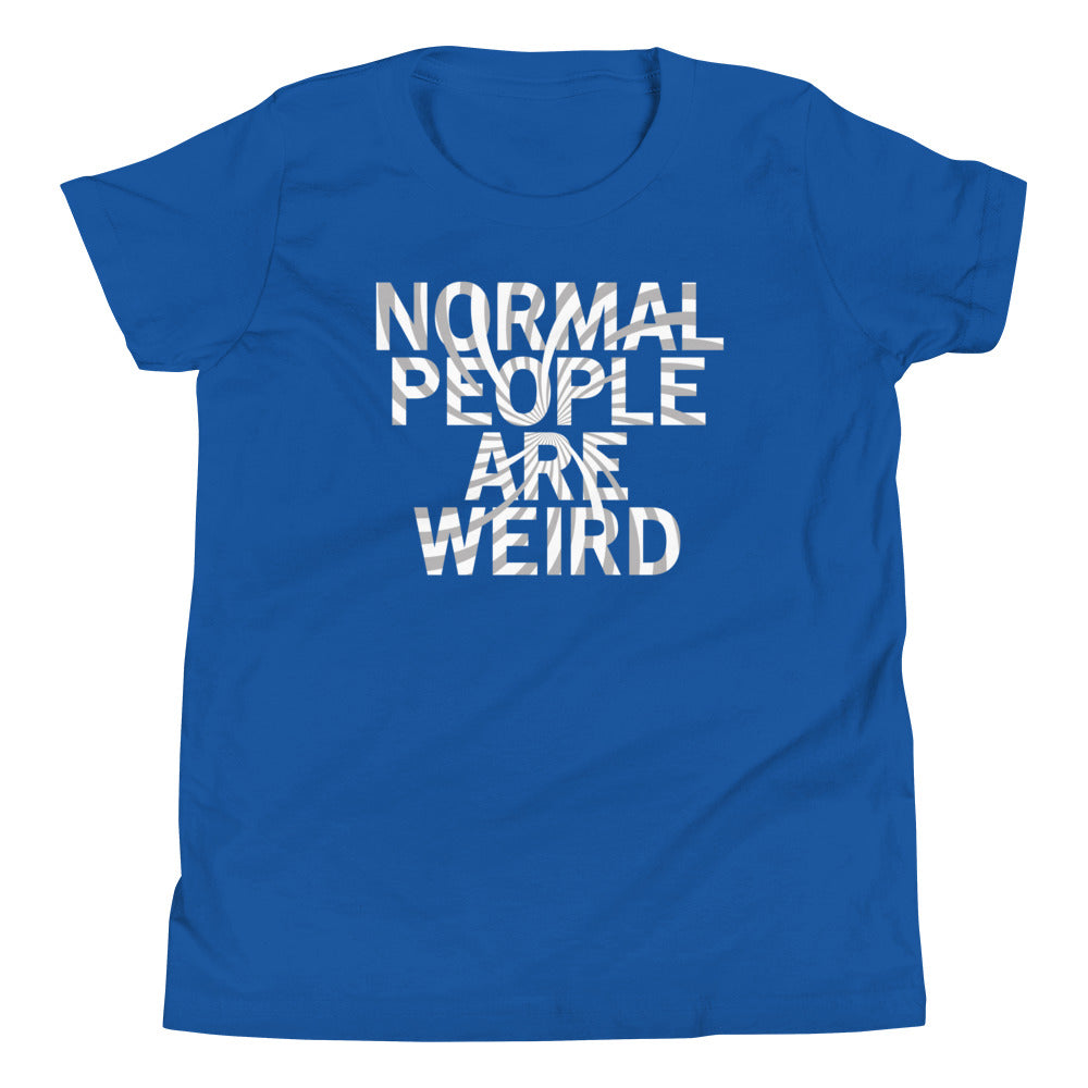 Normal People Are Weird Kid's Youth Tee Hoodie, Sweatshirt | PureTeeCo.com (Image 3)