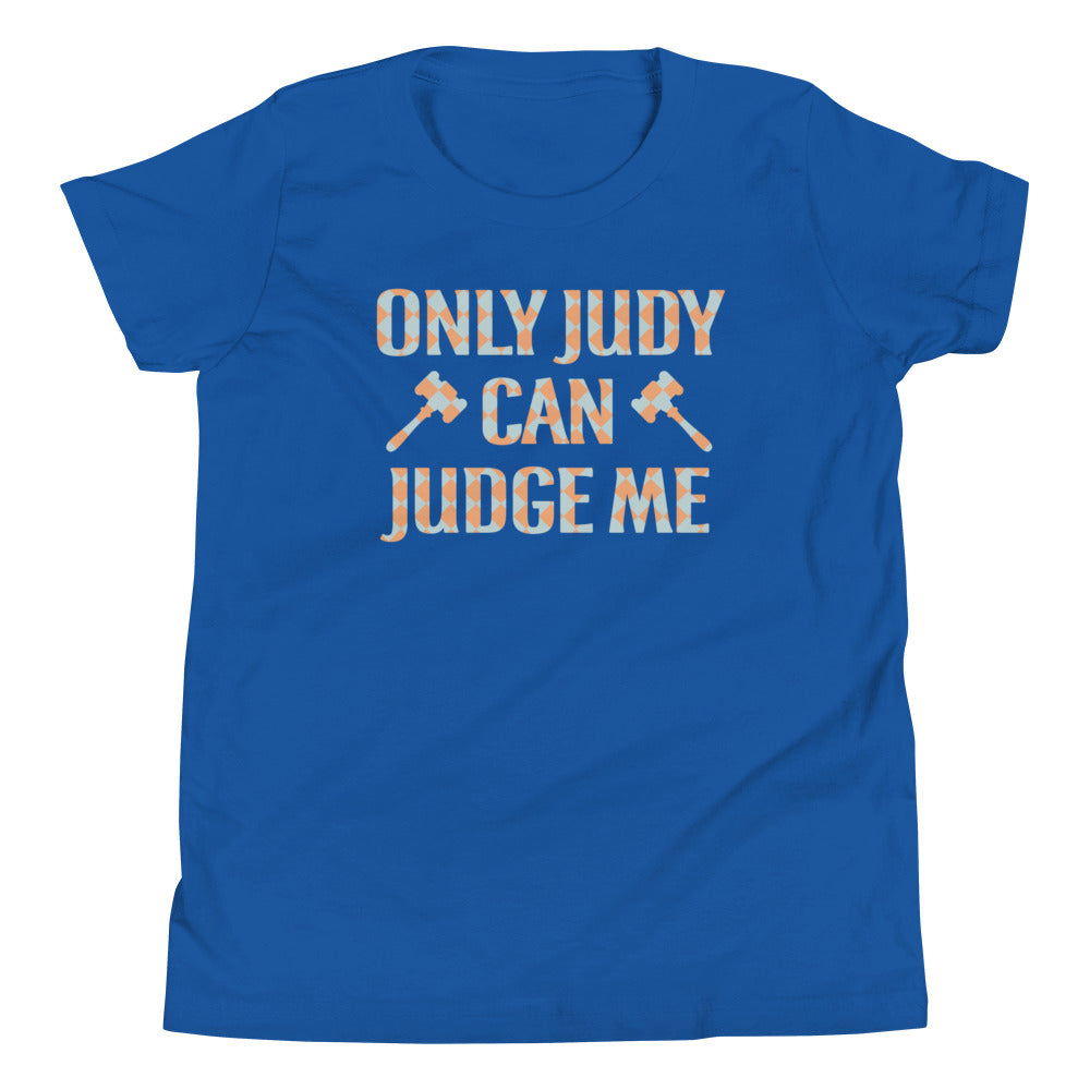 Only Judy Can Judge Me Kid's Youth Tee Hoodie, Sweatshirt | PureTeeCo.com (Image 4)