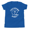 Touchdown Bundy Kid's Youth Tee Hoodie, Sweatshirt | PureTeeCo.com (Image 1)