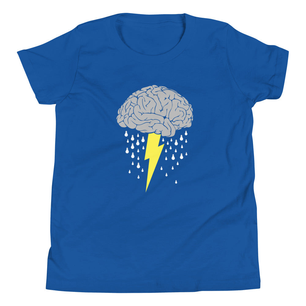Brainstorm Kid's Youth Tee Hoodie, Sweatshirt | PureTeeCo.com (Image 5)