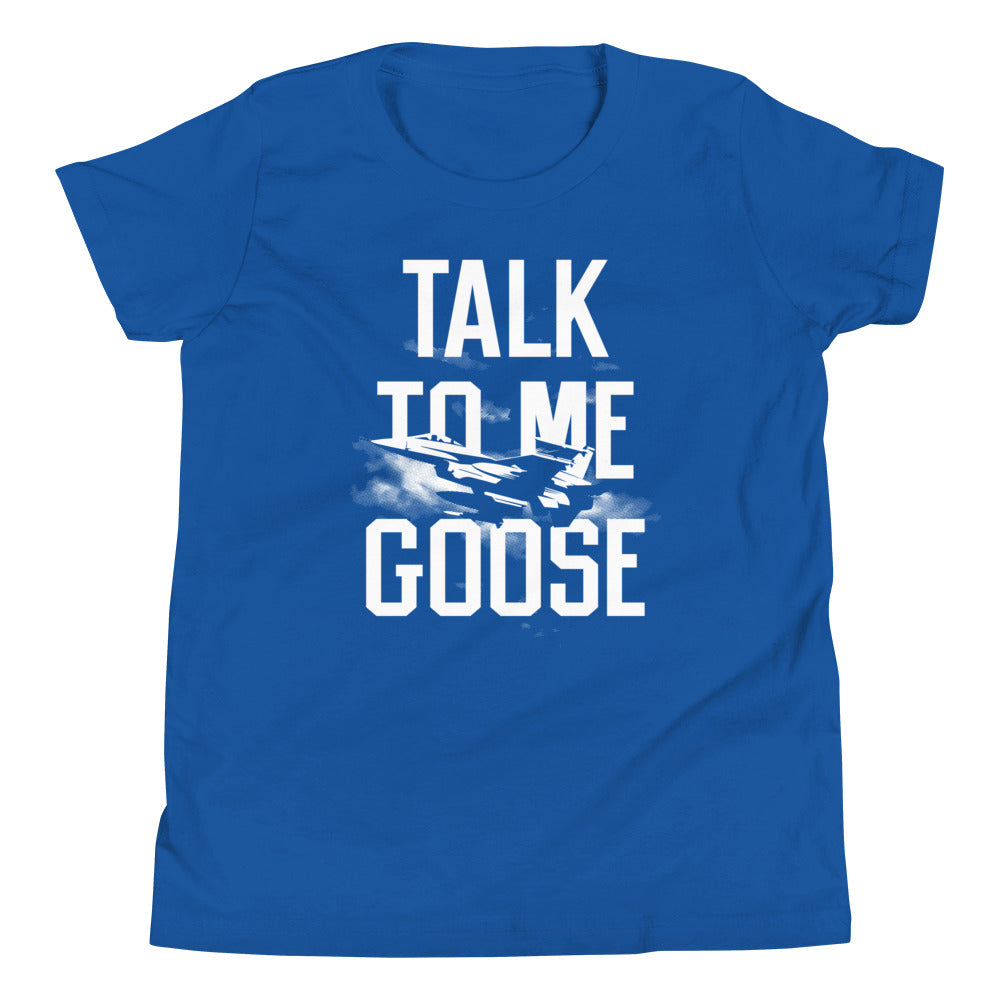 Talk To Me Goose Kid's Youth Tee Hoodie, Sweatshirt | PureTeeCo.com (Image 4)