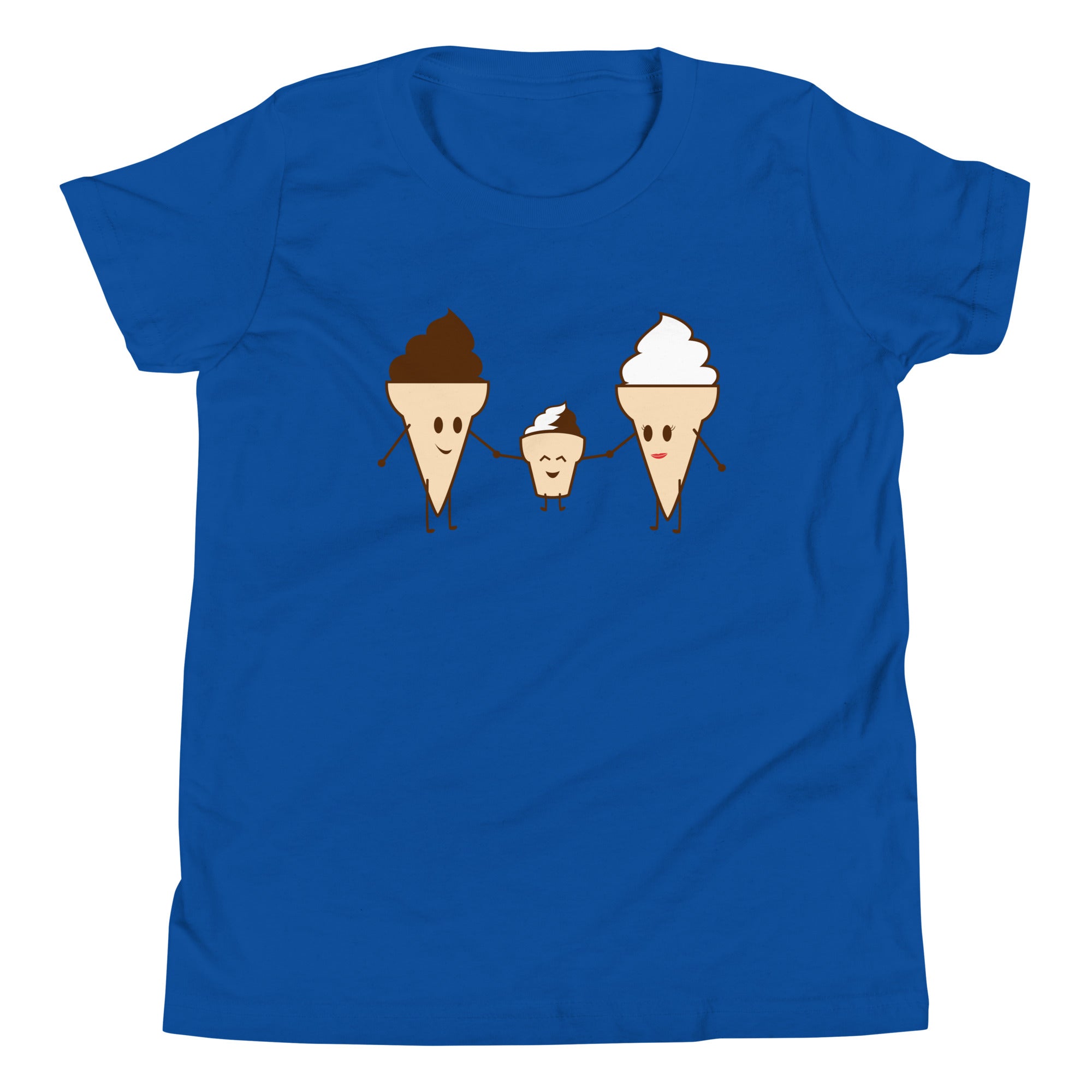 Ice Cream Family Kid's Youth Tee Hoodie, Sweatshirt | PureTeeCo.com (Image 3)