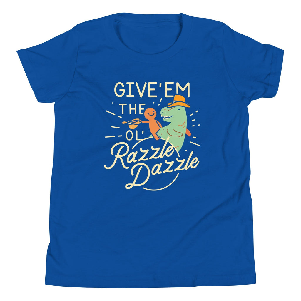 Give'em The Ol' Razzle Dazzle Kid's Youth Tee Hoodie, Sweatshirt | PureTeeCo.com (Image 4)