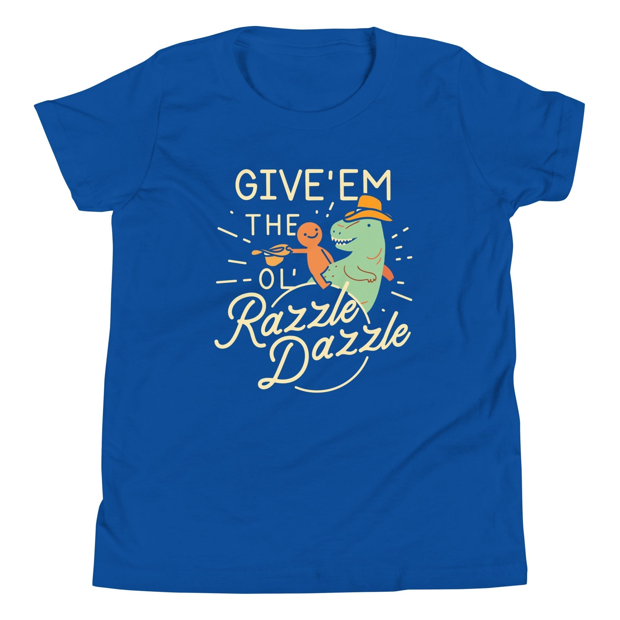 Give'em The Ol' Razzle Dazzle Kid's Youth Tee Hoodie, Sweatshirt | PureTeeCo.com (Image 4)