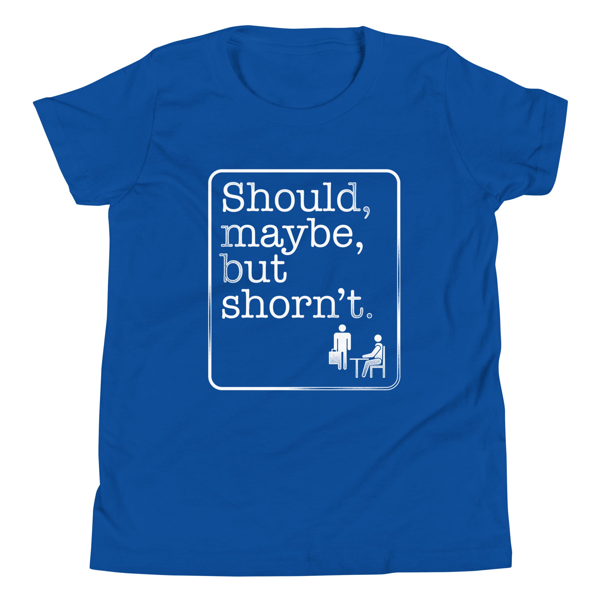 Should, Maybe, But Shorn't Kid's Youth Tee Hoodie, Sweatshirt | PureTeeCo.com (Image 4)