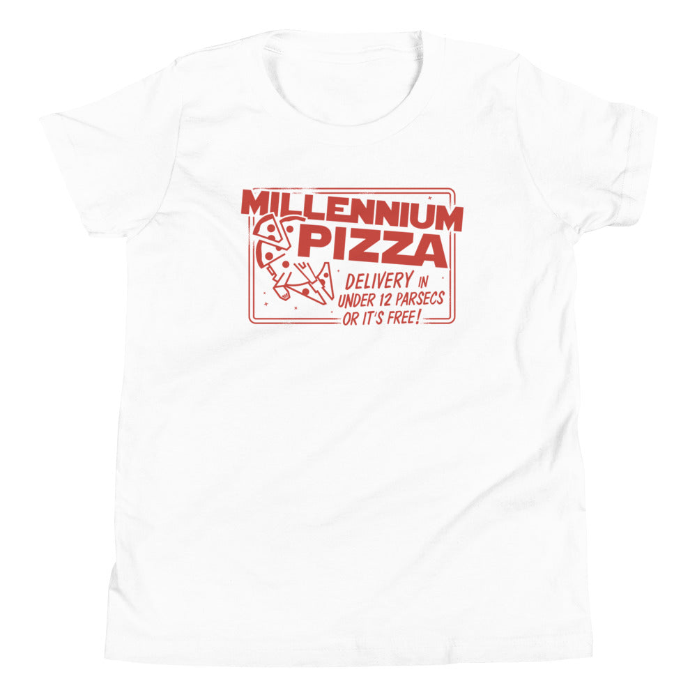 Millennium Pizza Kid's Youth Tee Hoodie, Sweatshirt | PureTeeCo.com (Image 2)