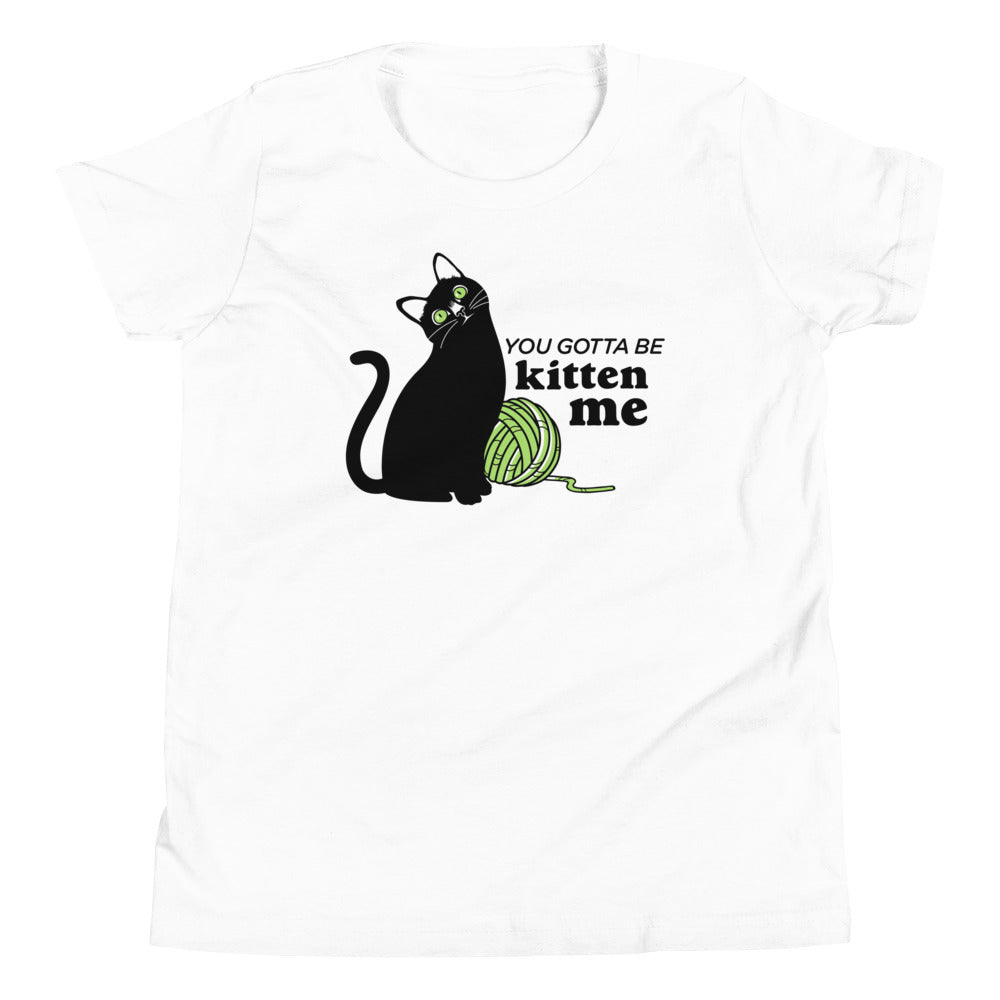You Gotta Be Kitten Me Kid's Youth Tee Hoodie, Sweatshirt | PureTeeCo.com (Image 3)