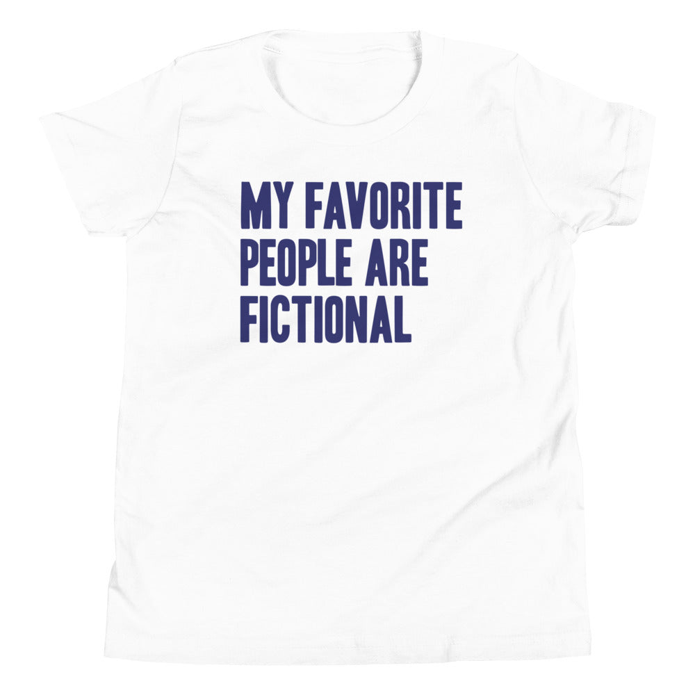 My Favorite People Are Fictional Kid's Youth Tee Hoodie, Sweatshirt | PureTeeCo.com (Image 3)