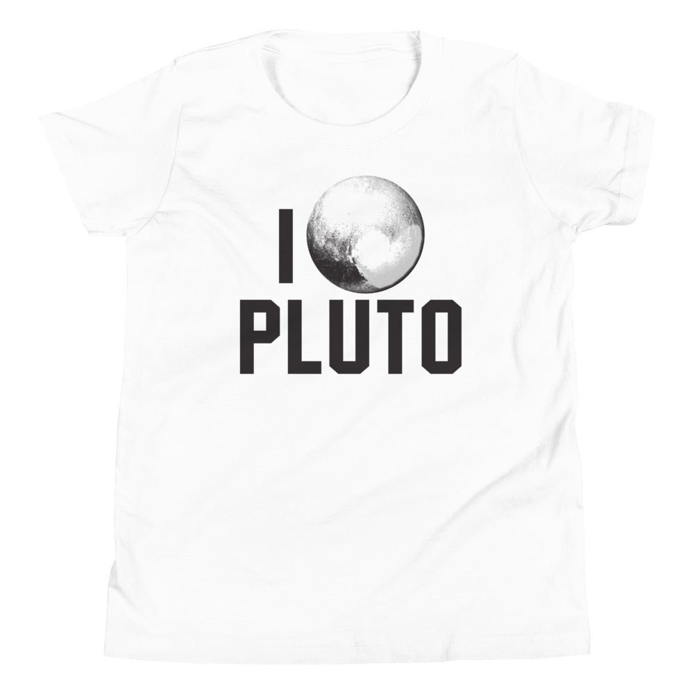 I Heart Pluto Kid's Youth Tee Hoodie, Sweatshirt | PureTeeCo.com (Image 5)