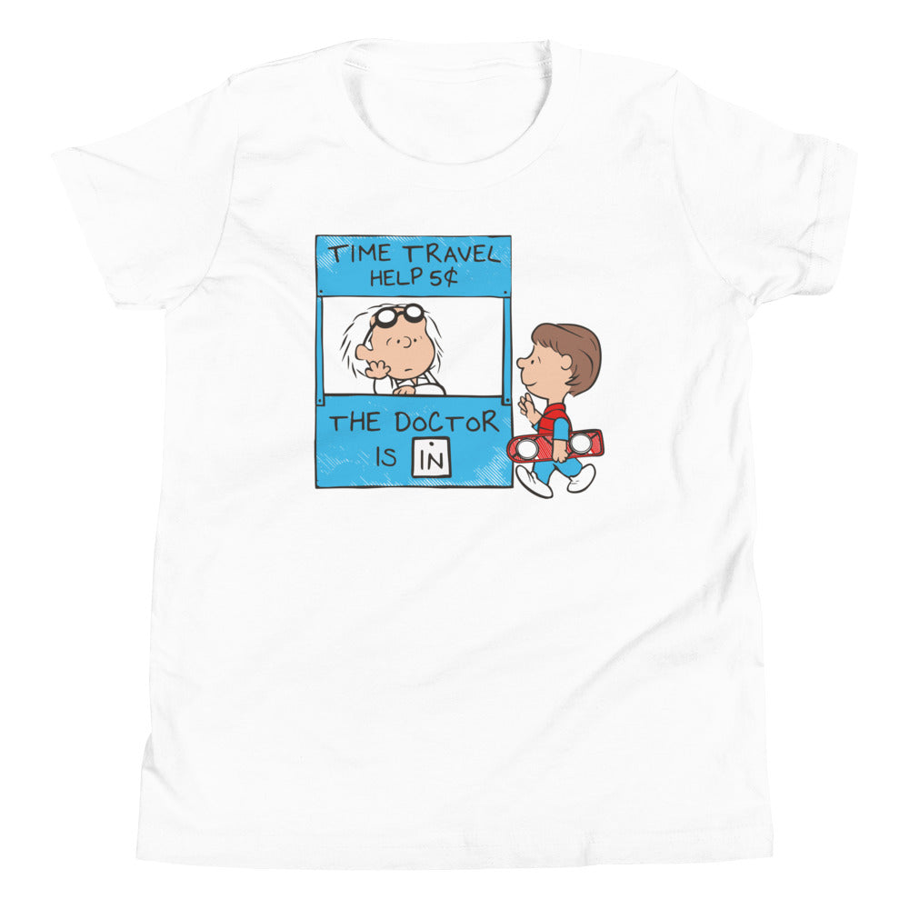 The Doctor Is In Kid's Youth Tee Hoodie, Sweatshirt | PureTeeCo.com (Image 1)