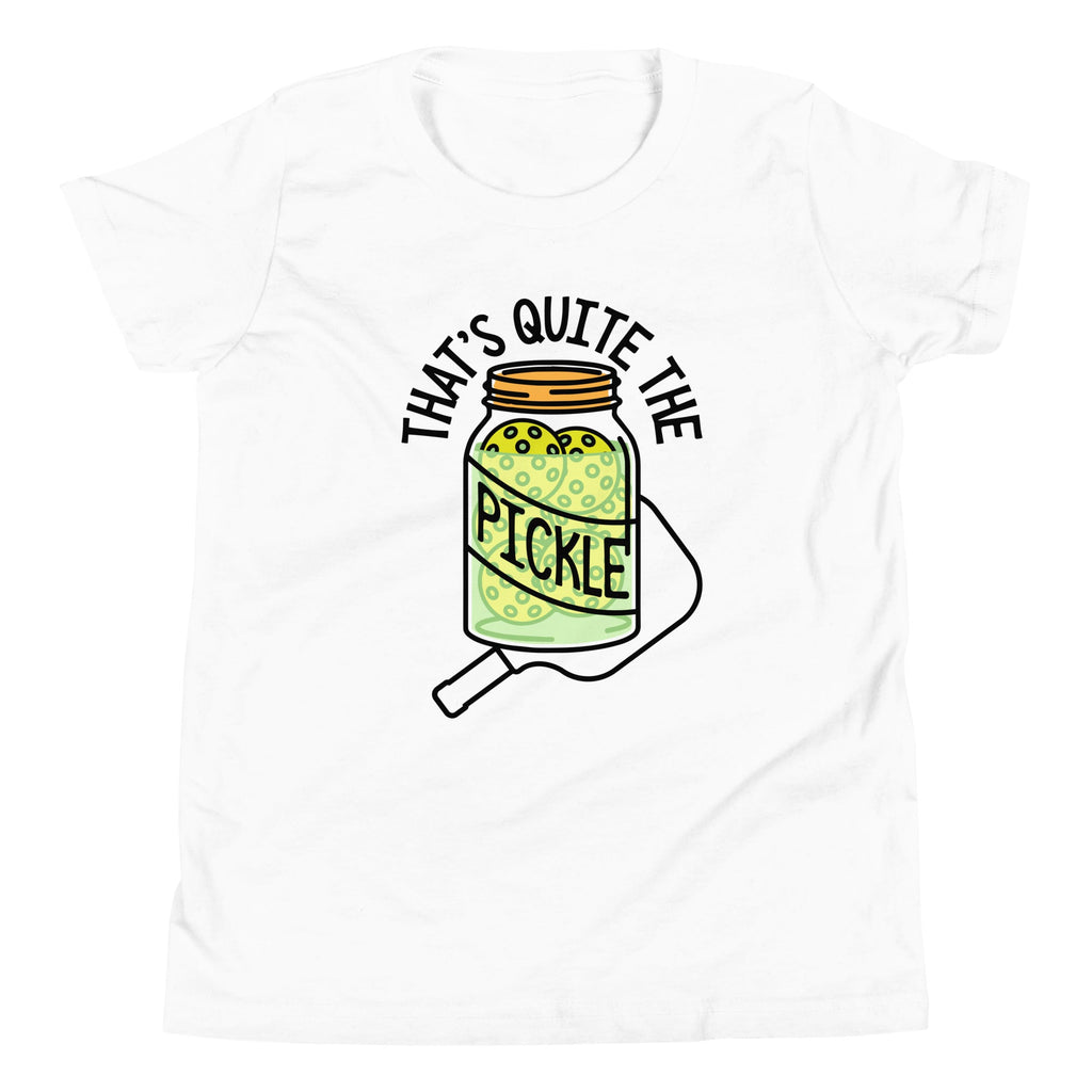 That's Quite The Pickle Kid's Youth Tee Hoodie, Sweatshirt | PureTeeCo.com (Image 4)