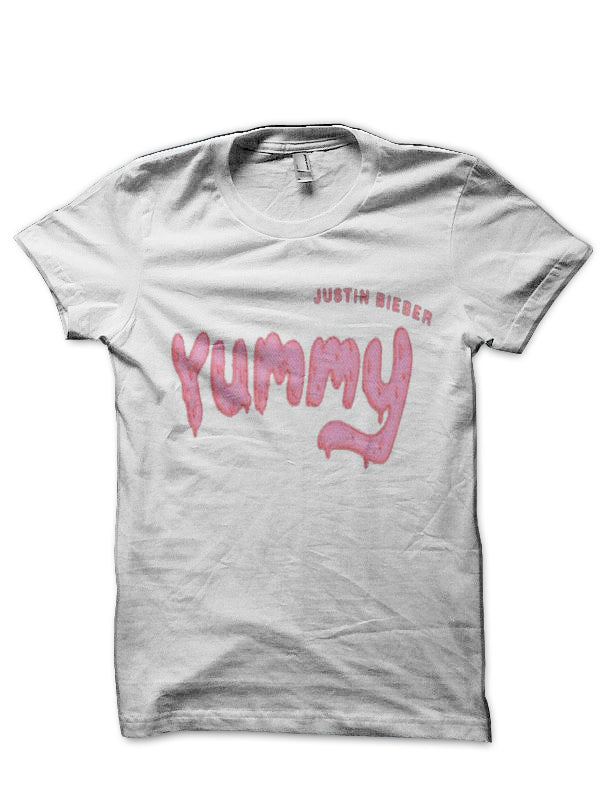 Yummy White Half Sleeve T-Shirt Hoodie, Sweatshirt | PureTeeCo.com