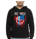 RETIRED POLICE Black Hoodie T-Shirts, Sweatshirt | PureTeeCo.com