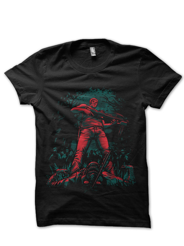 Zombie Black Tee Hoodie, Sweatshirt | PureTeeCo.com