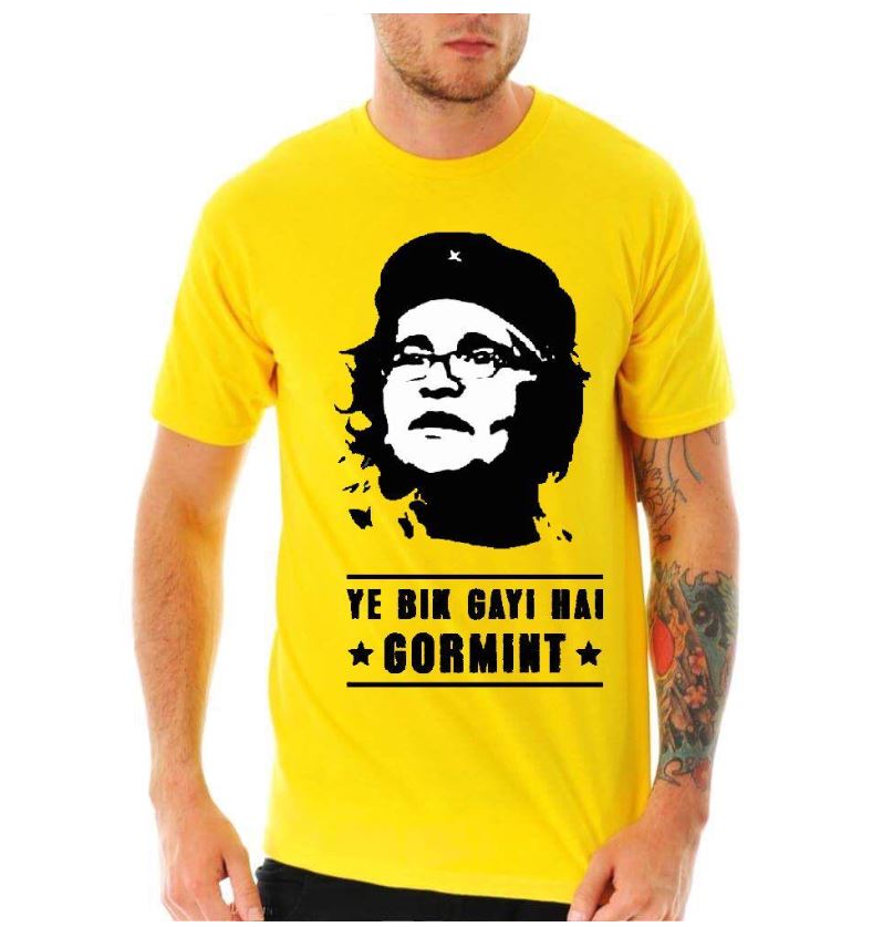 Ye Bik Gayi Hai Gormint Yellow Half Sleeve T-Shirt Hoodie, Sweatshirt | PureTeeCo.com